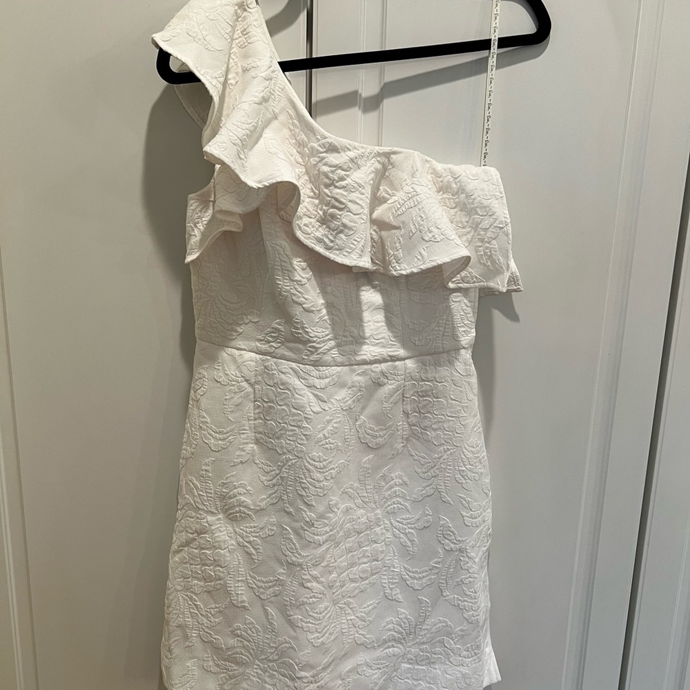 Lilly Pulitzer White One-Shoulder Jumpsuit
